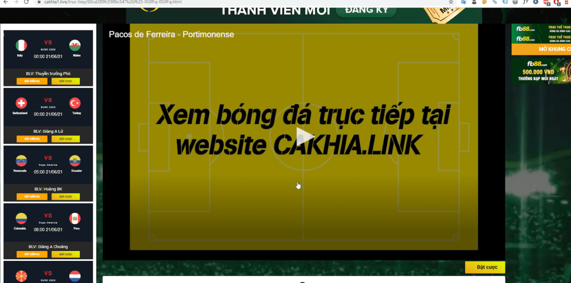 Truy cập web cakhia5.net để xe bóng đá trực tiếp